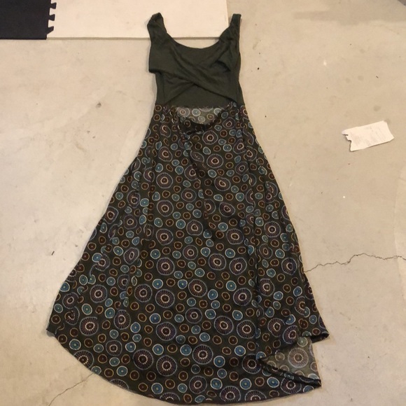 Green printed dress - Picture 2 of 4